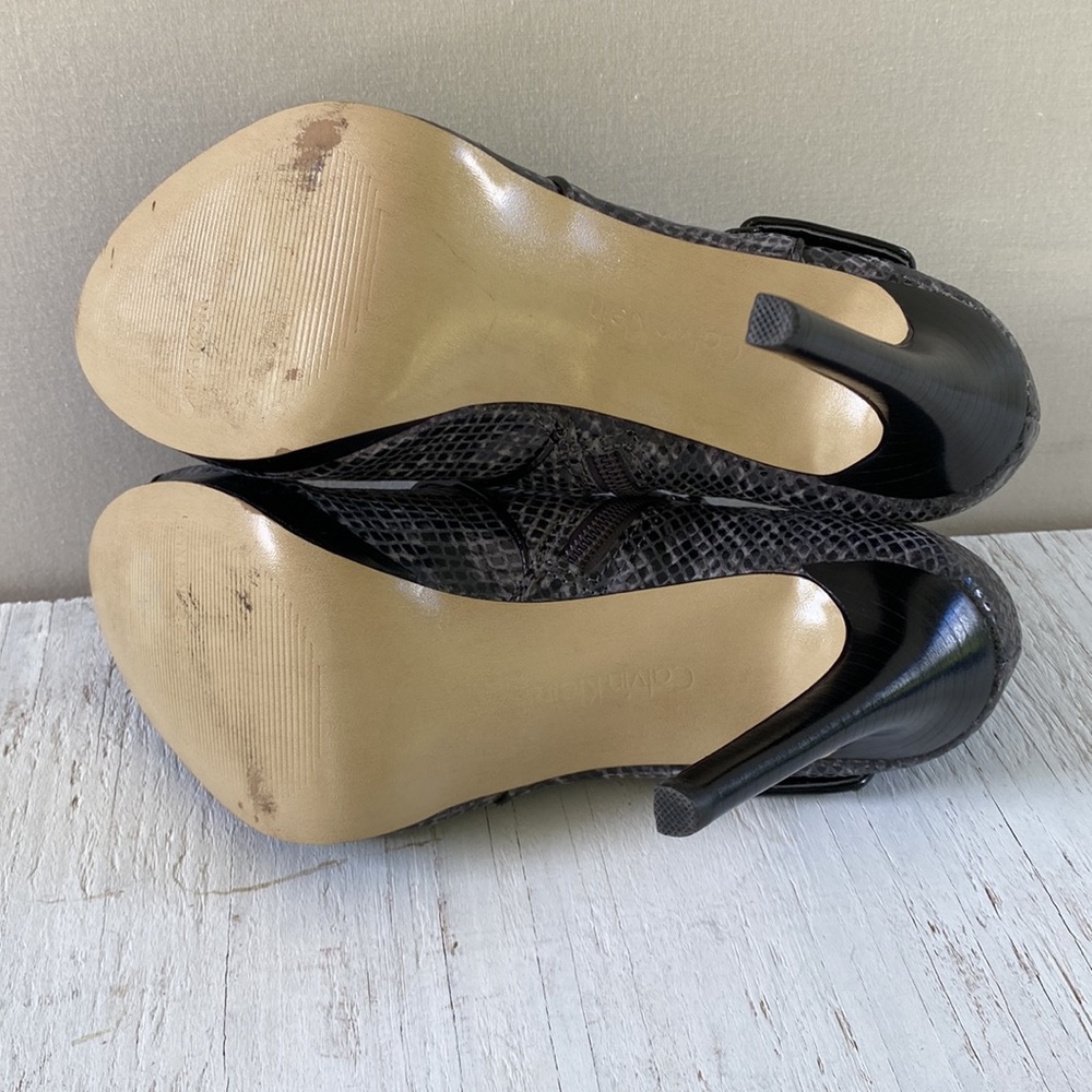 Calvin Klein Leonora Classic Python Print Heels - image 8